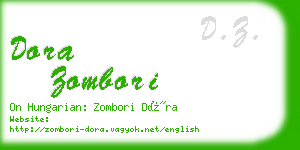 dora zombori business card